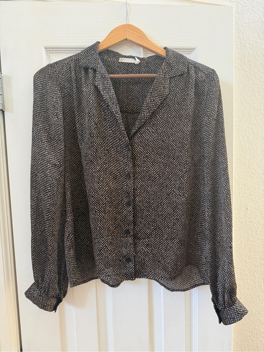 Lush Button-Front Blouse
